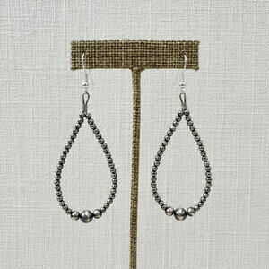 Big C Collection-Solid Sterling XL Desert Pearl Earrings